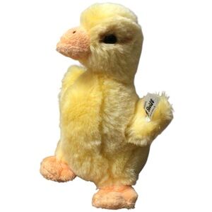 Steiff Pilla Duckling 5.5” Yellow Plush Duck w/ Tag Soft Cuddly Toy